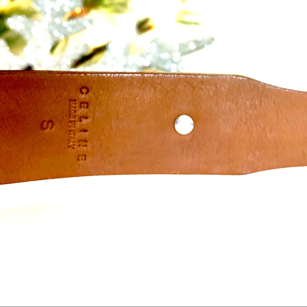 Celine Brown Leather Double Wrap Belt. - Picture 9 of 14